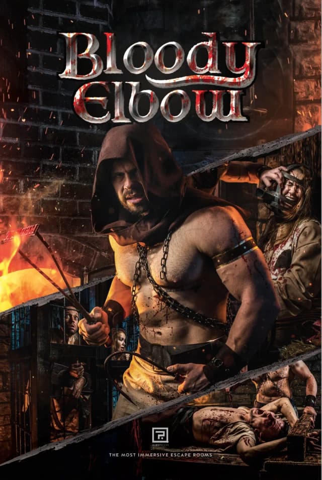 Bloody Elbow Poster | Escape Room Near Me | Questroom