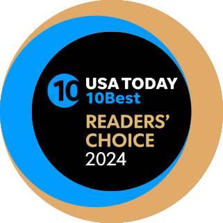 USA Today 10Best Readers' Choice 2024 award for Quest Room escape rooms
