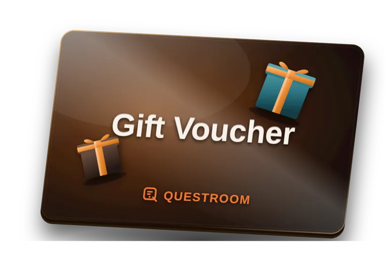 Illustrated gift card reading Gift Voucher, with wrapped presents